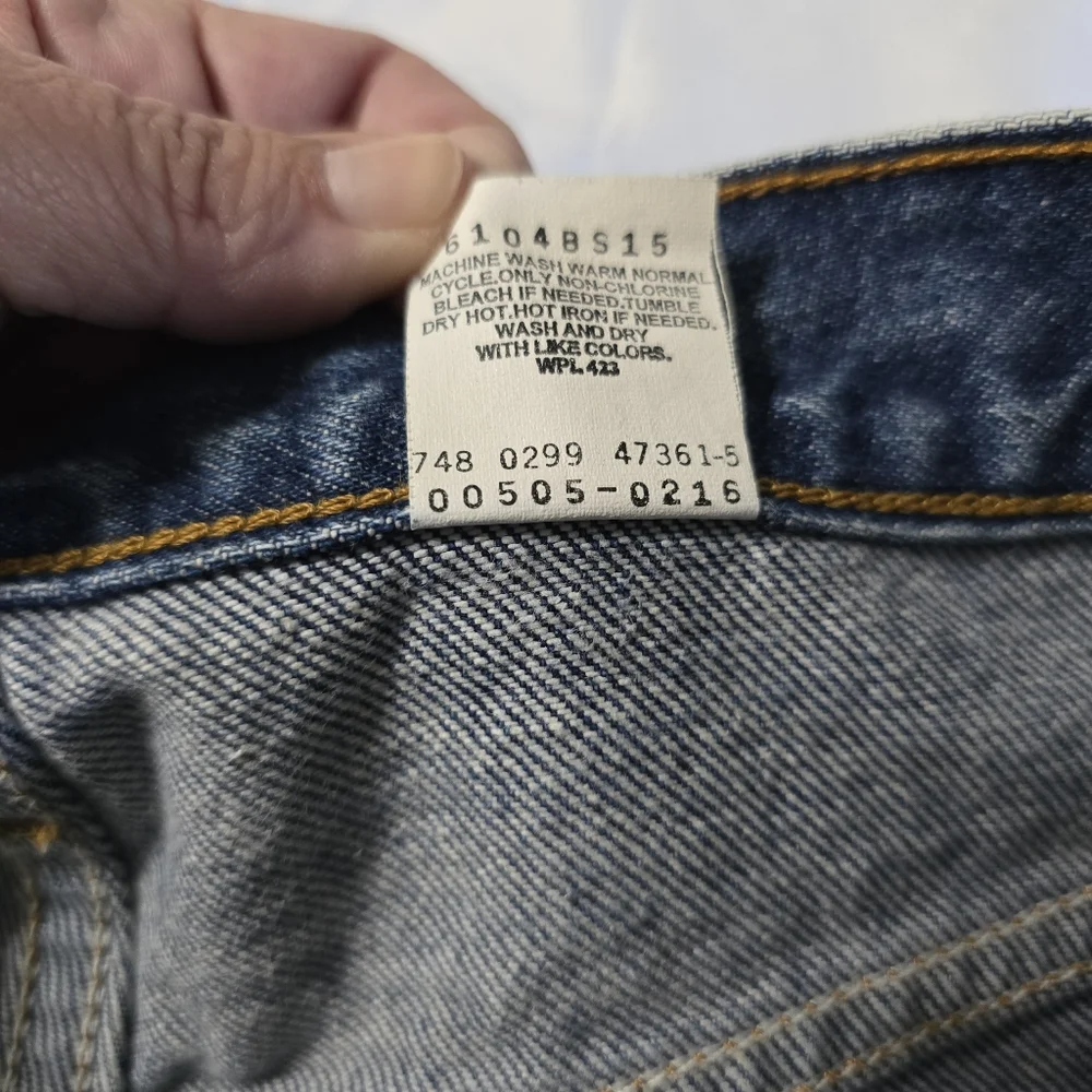 VINTAGE LEVIS 505 Jeans Adult 34x34 Blue Denim Pants Straight‎ Leg Men’s